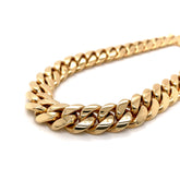 13mm - Elite Miami Cuban Chain in 10K Rose Gold - White Carat - USA & Canada
